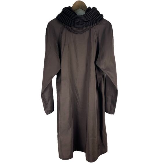 Mycra Pac Donatella Travel Raincoat Jacket Women's 1 S/M Reversible Brown Black - Picture 2 of 14